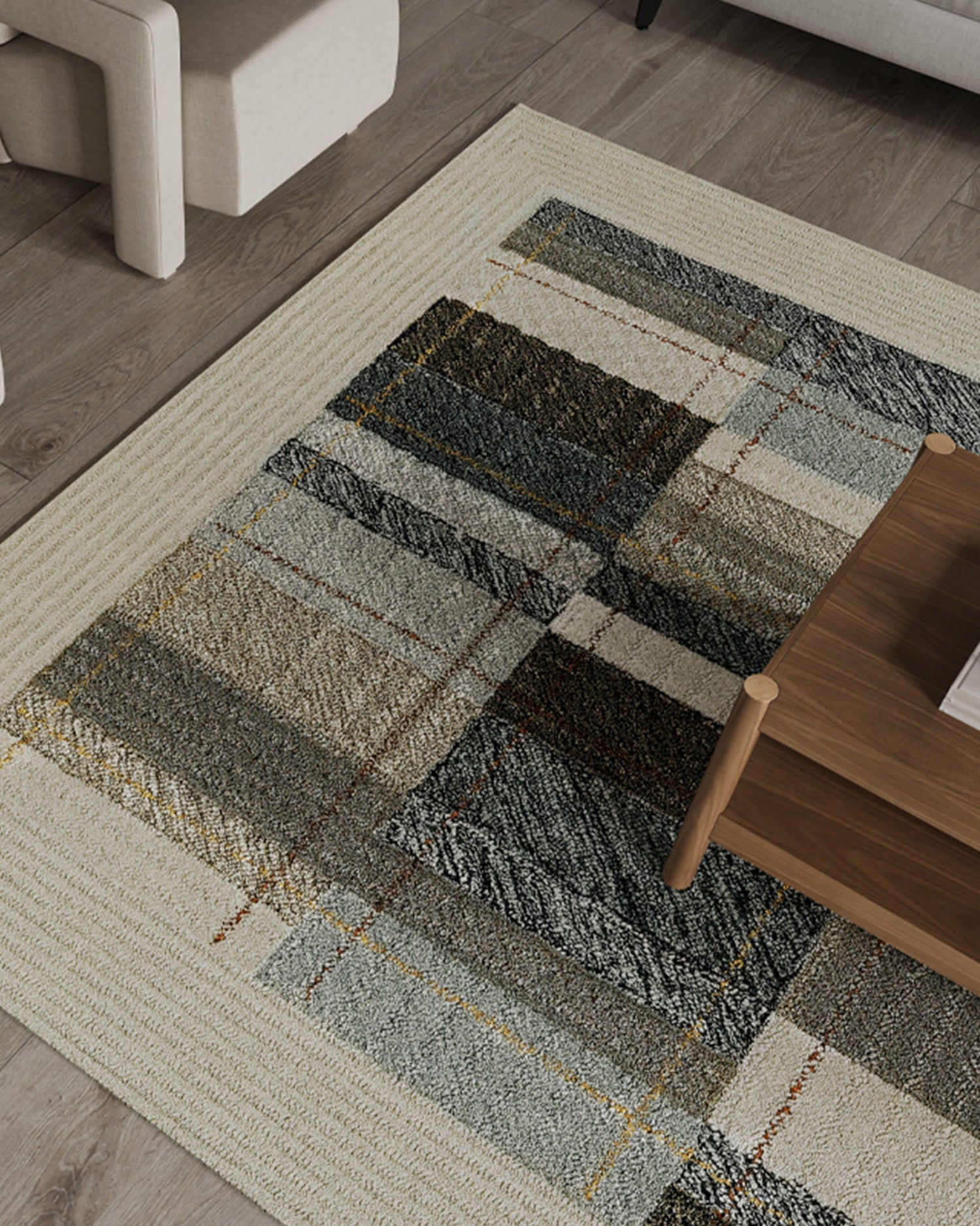Quilt 820 Indigo Beige