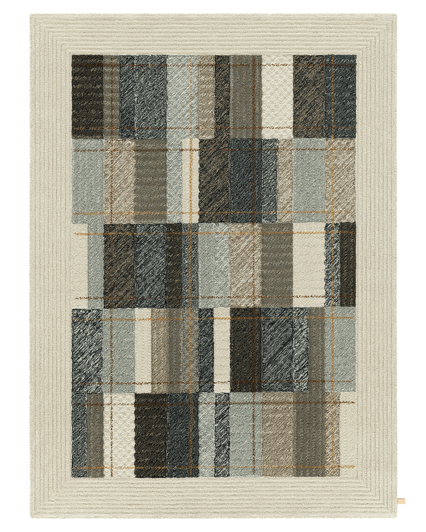 Quilt 820 Indigo Beige
